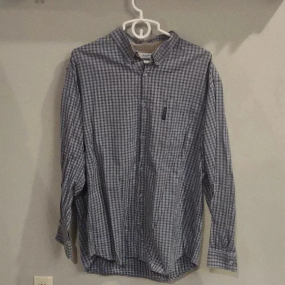Columbia Other - Columbia men's Xlarge blue plaid long sleeve cotton button‎ down